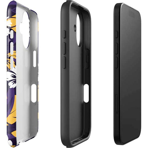 NFL Minnesota Vikings Tropical Print iPhone 16 Plus Impact Case