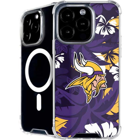 NFL Minnesota Vikings Tropical Print iPhone 16 Pro Max MagSafe Case