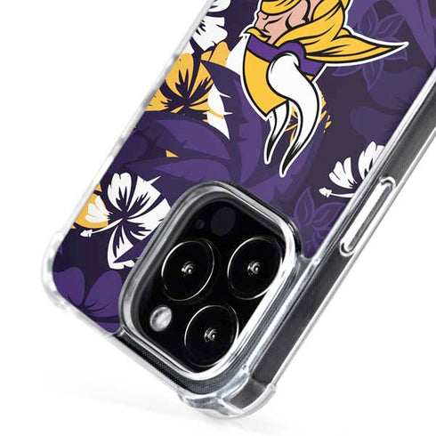 NFL Minnesota Vikings Tropical Print iPhone 16 Pro Max MagSafe Case