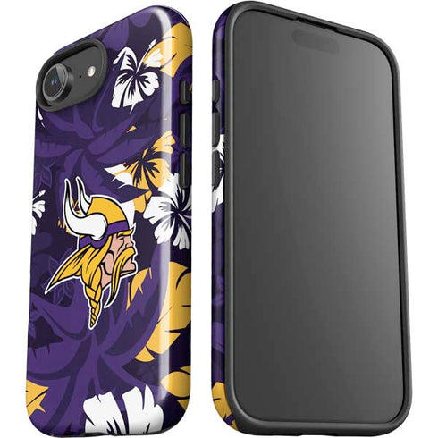 NFL Minnesota Vikings Tropical Print iPhone 16e Impact Case