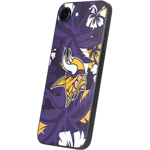 NFL Minnesota Vikings Tropical Print iPhone 16e Skin