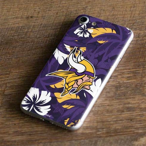 NFL Minnesota Vikings Tropical Print iPhone 8 Skin