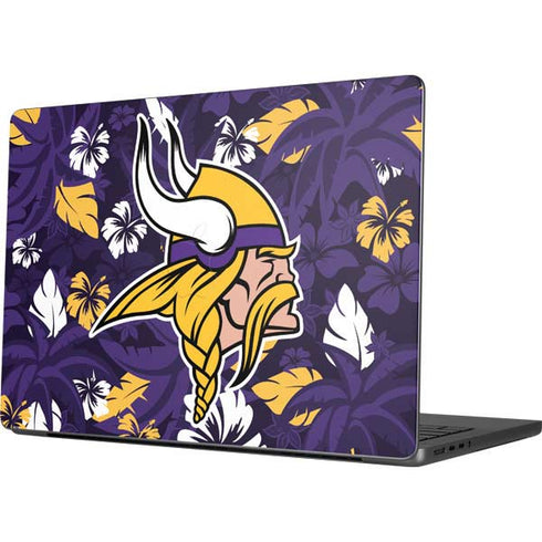 NFL Minnesota Vikings Tropical Print Apple MacBook Pro 14-inch Skin