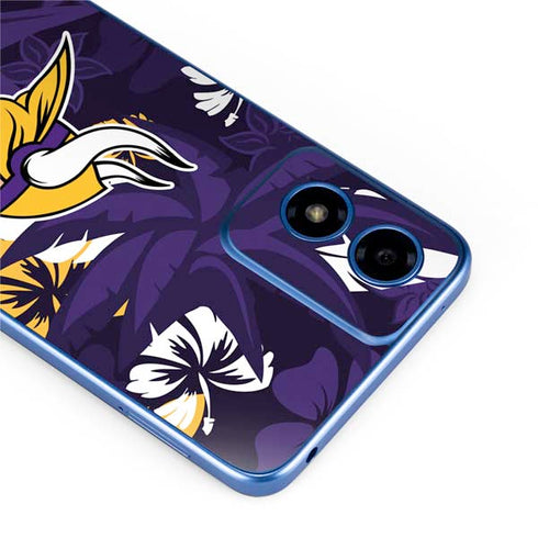 NFL Minnesota Vikings Tropical Print Moto G Play 4G (2024) Skin