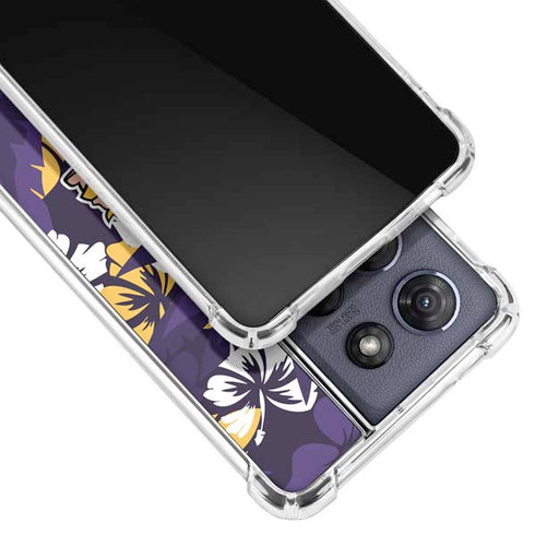 NFL Minnesota Vikings Tropical Print Moto G Play 5G (2025) Clear Case