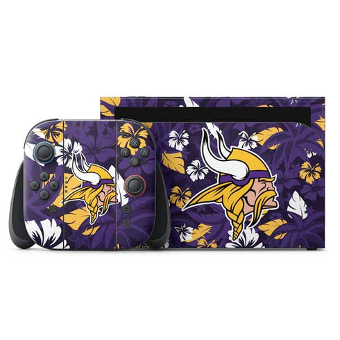 NFL Minnesota Vikings Tropical Print Nintendo Skins