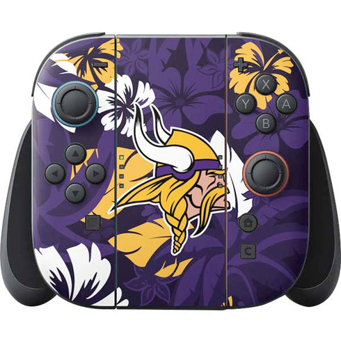 NFL Minnesota Vikings Tropical Print Nintendo Skins