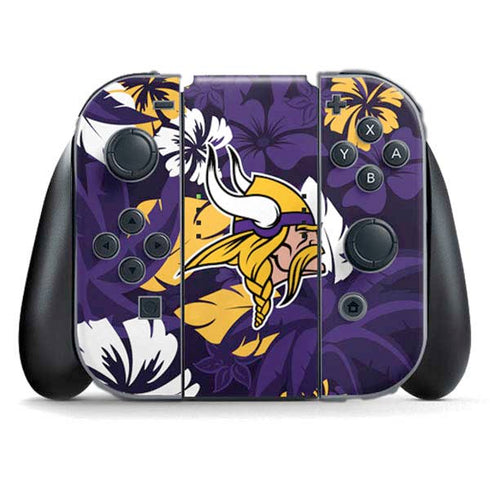 NFL Minnesota Vikings Tropical Print Nintendo Skins