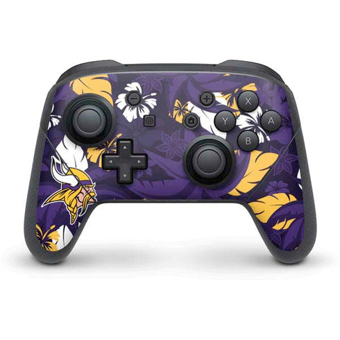 NFL Minnesota Vikings Tropical Print Nintendo Skins