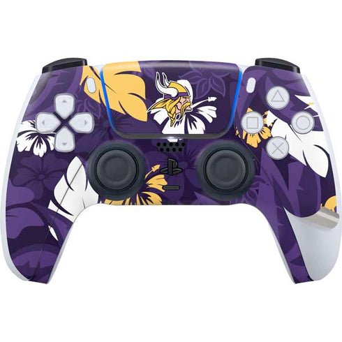 NFL Minnesota Vikings Tropical Print PS5 Pro Bundle Skin