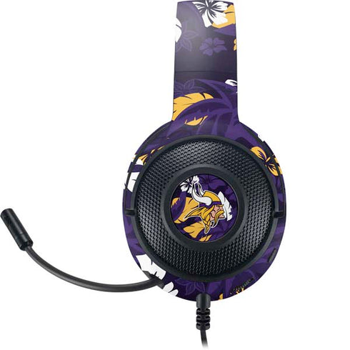 NFL Minnesota Vikings Tropical Print Razer Kraken X Skin