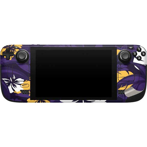 NFL Minnesota Vikings Tropical Print Steam Deck Handheld Gaming Computer Skin