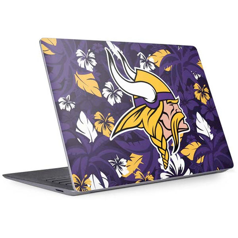 NFL Minnesota Vikings Tropical Print Surface Laptop 3 13.5in Skin