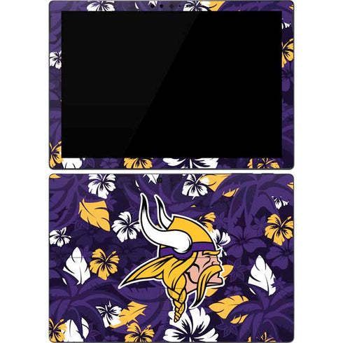 NFL Minnesota Vikings Tropical Print Surface Pro 7 Skin