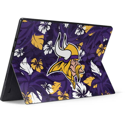 NFL Minnesota Vikings Tropical Print Surface Pro 7 Skin