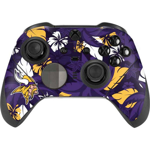 NFL Minnesota Vikings Tropical Print Xbox Elite Wireless Controller Series 2 Skin