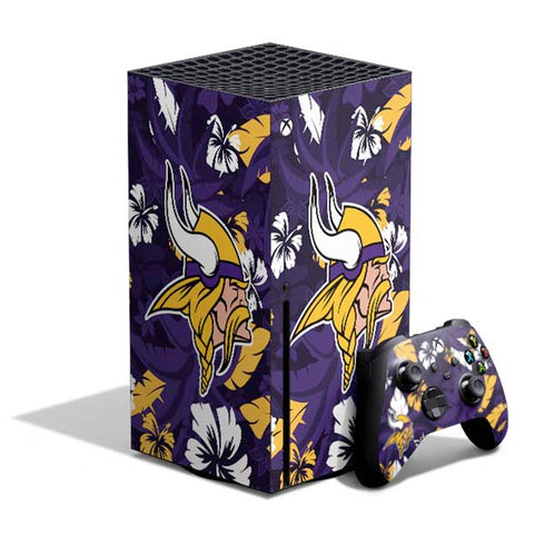 NFL Minnesota Vikings Tropical Print Xbox Series X Skins