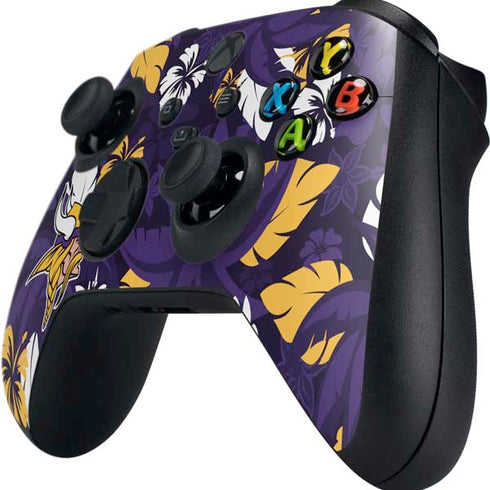 NFL Minnesota Vikings Tropical Print Xbox Series X Controller Skin