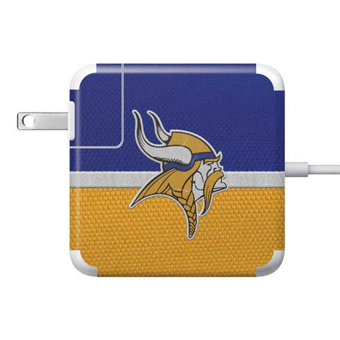 NFL Minnesota Vikings Vintage 85W Power Adapter (15 and 17 inch MacBook Pro Charger) Skin