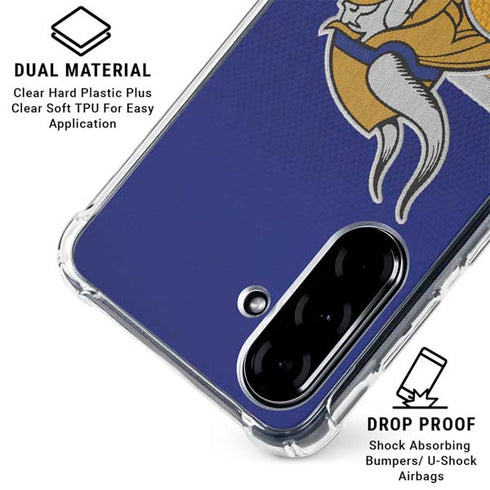 NFL Minnesota Vikings Vintage Galaxy A36 5G Clear Case