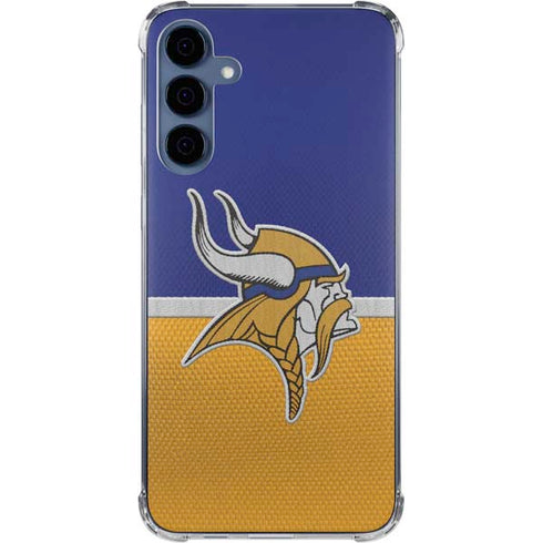 NFL Minnesota Vikings Vintage Galaxy A55 5G Clear Case