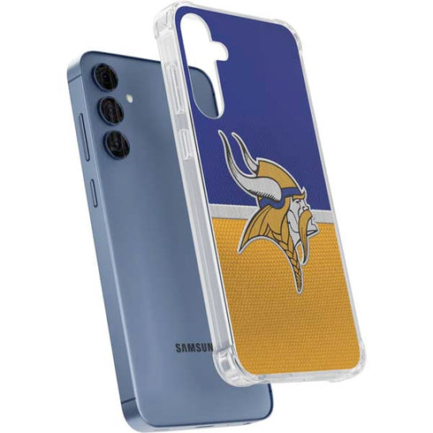 NFL Minnesota Vikings Vintage Galaxy A55 5G Clear Case