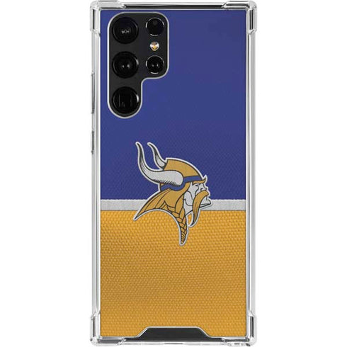 NFL Minnesota Vikings Vintage Galaxy S23 Ultra Clear Case