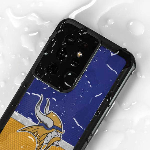 NFL Minnesota Vikings Vintage Galaxy S24 Ultra Waterproof Case