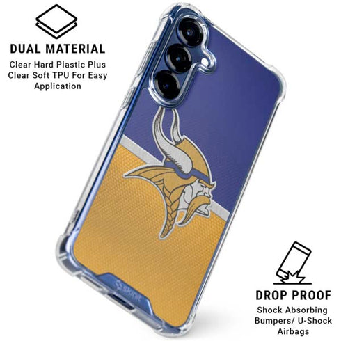 NFL Minnesota Vikings Vintage Galaxy S25 Clear Case