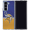 NFL Minnesota Vikings Vintage Galaxy Z Fold5 5G Clear Case