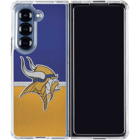 NFL Minnesota Vikings Vintage Galaxy Z Fold6 Clear Case