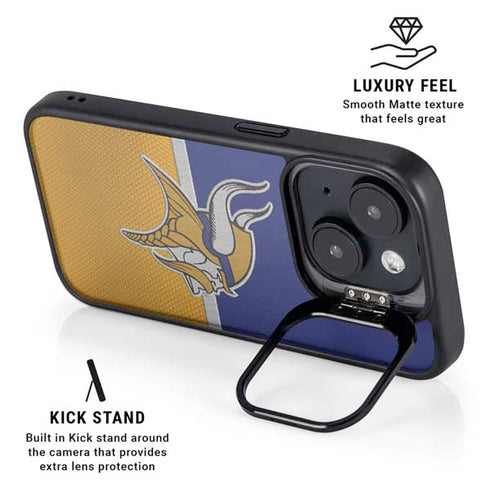 NFL Minnesota Vikings Vintage iPhone 14 Plus Kickstand Case