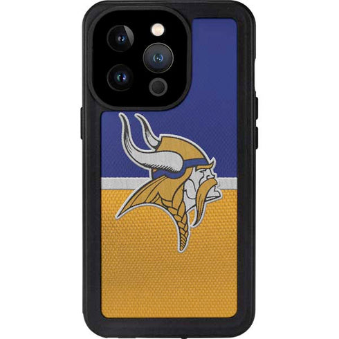NFL Minnesota Vikings Vintage iPhone 15 Pro Waterproof Case