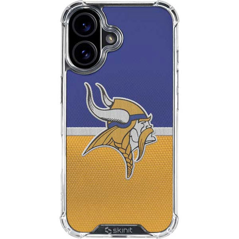 NFL Minnesota Vikings Vintage iPhone 16 Clear Case