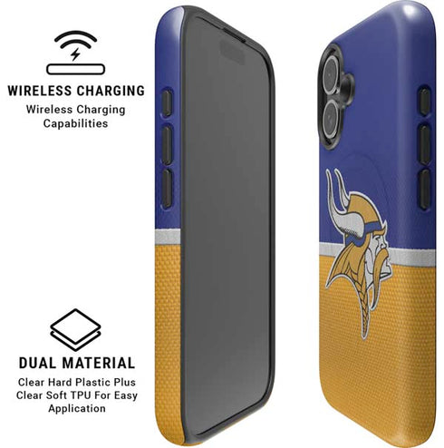 NFL Minnesota Vikings Vintage iPhone 16 Magsafe Impact Case