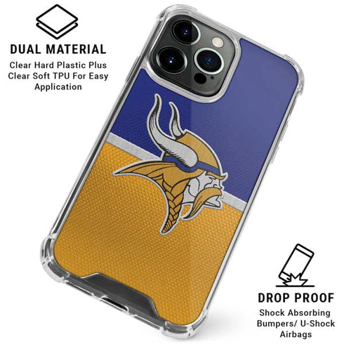 NFL Minnesota Vikings Vintage iPhone 16 Pro Clear Case