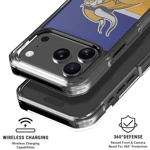 NFL Minnesota Vikings Vintage iPhone 18 Pro Clear Case