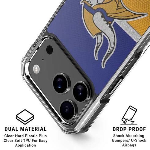 NFL Minnesota Vikings Vintage iPhone 18 Pro Clear Case