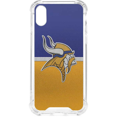 NFL Minnesota Vikings Vintage iPhone XS Clear Case