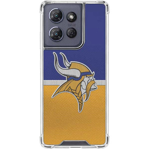 NFL Minnesota Vikings Vintage Moto G Play 5G (2025) Clear Case