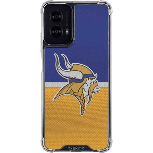NFL Minnesota Vikings Vintage Moto G Power 5G (2024) Clear Case