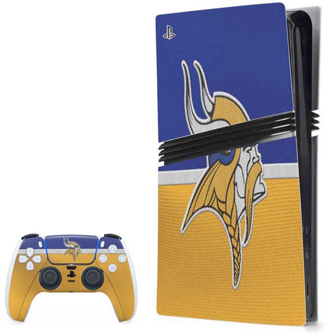 NFL Minnesota Vikings Vintage PS5 Pro Bundle Skin
