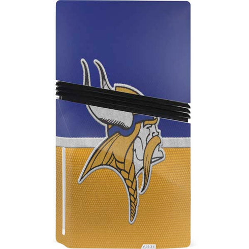 NFL Minnesota Vikings Vintage PS5 Pro Disk Console Skin