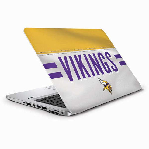 NFL Minnesota Vikings White Striped HP Elitebook Skin