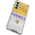 NFL Minnesota Vikings White Striped Galaxy A16 5G Clear Case