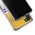 NFL Minnesota Vikings White Striped Galaxy A21 Clear Case