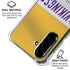 NFL Minnesota Vikings White Striped Galaxy A36 5G Clear Case