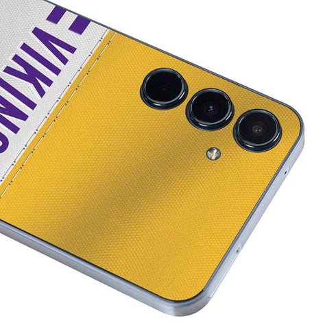 NFL Minnesota Vikings White Striped Galaxy A36 5G Skin