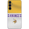 NFL Minnesota Vikings White Striped Galaxy A55 5G Skin