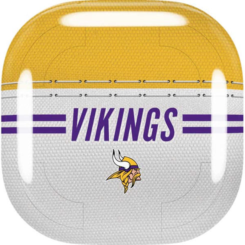 NFL Minnesota Vikings White Striped Galaxy Buds Live Skin